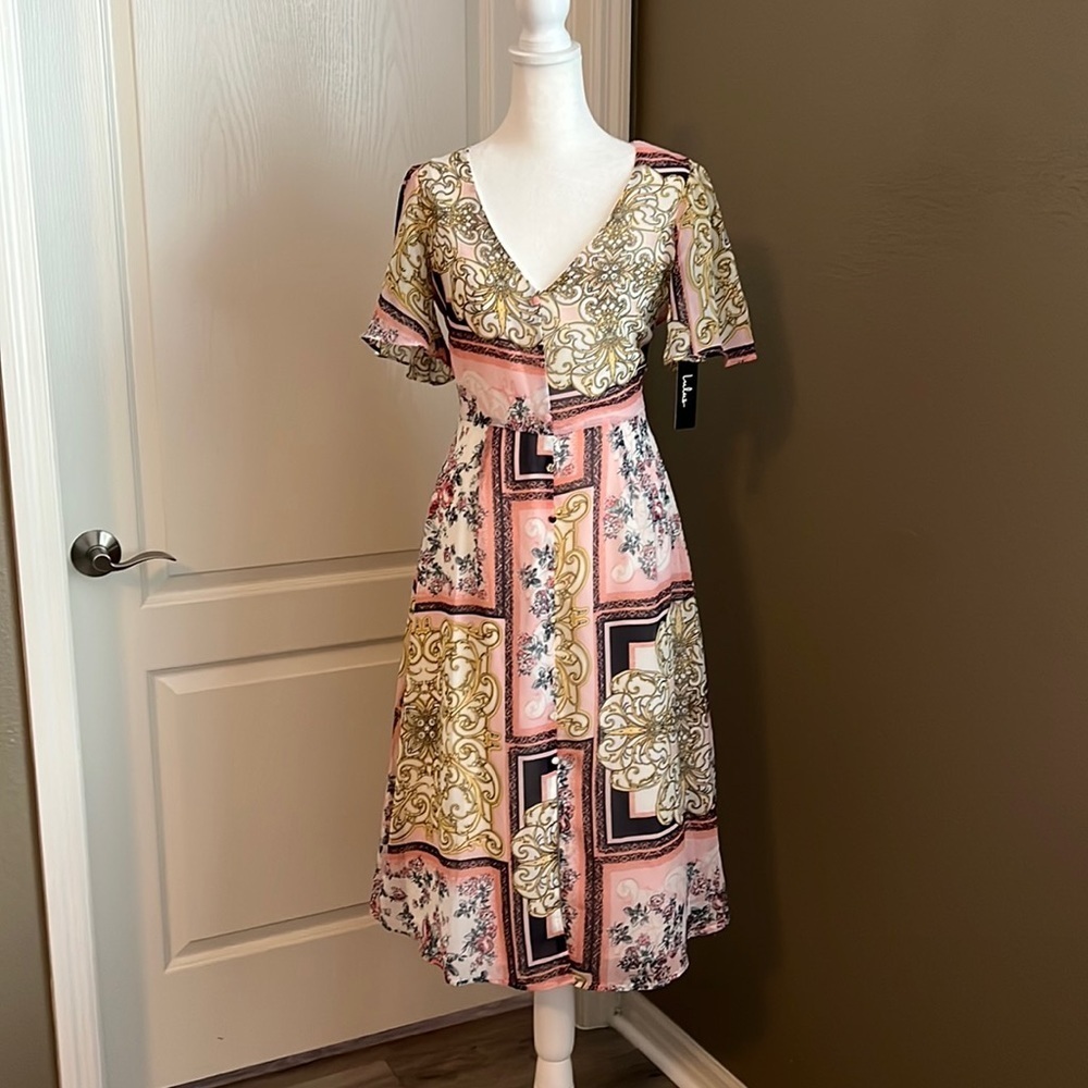 Lulu’s Simply Sensational Midi Dress Size XS NWT